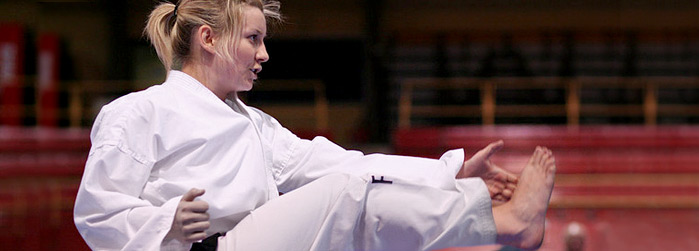 Two-time tae kwon do world champion Isabelle Bond
