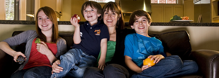 Monique Potvin Kent with her children