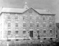 The modest Bytown College in Sandy Hill, in 1856.