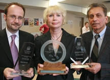 From left to right: Michel Fournier, Ruby Heap and Cyril Dabydeen