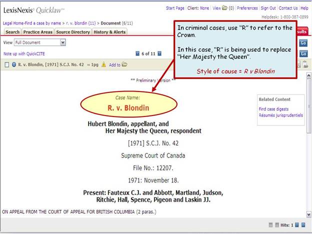 legal citations style cause case civil crown criminal mcgill guide cases website if research indicate however fig must then