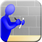 Icon representing the Legal Citations module. A person walking down a corridor, writing on a piece of paper.